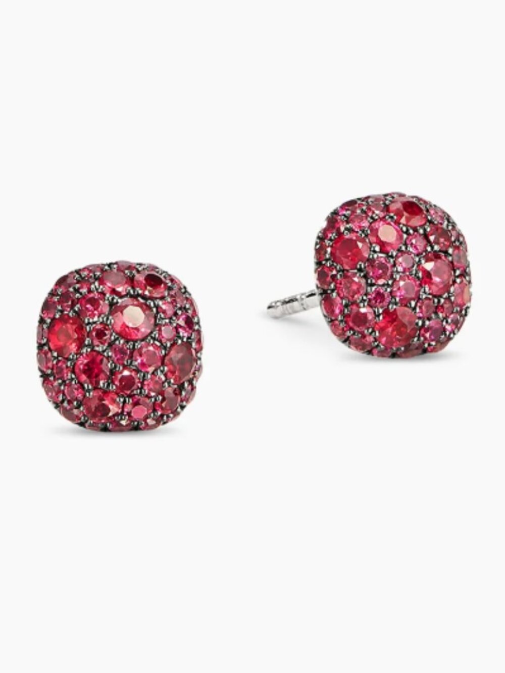 David Yurman Red Diamond Stud Earrings